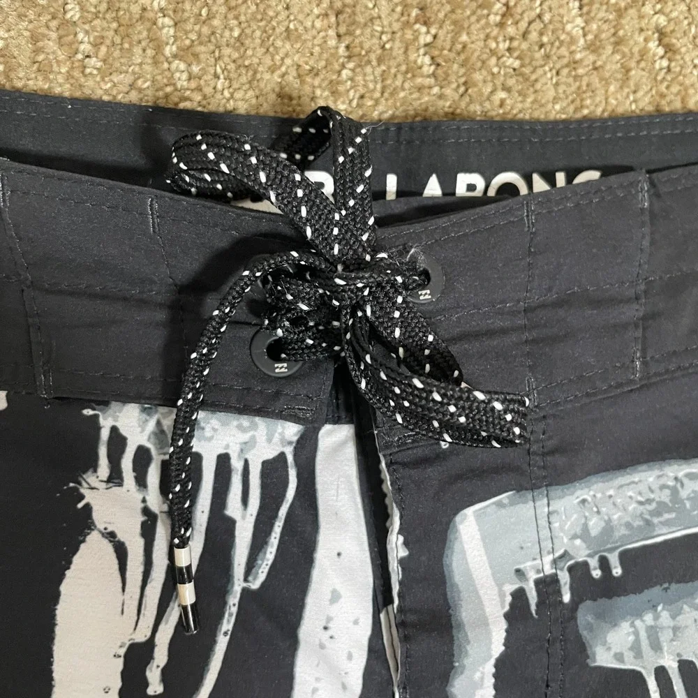 Billabong Board Shorts Mens 38‎ Black Neon Graffiti Airlite Sundays Excellent